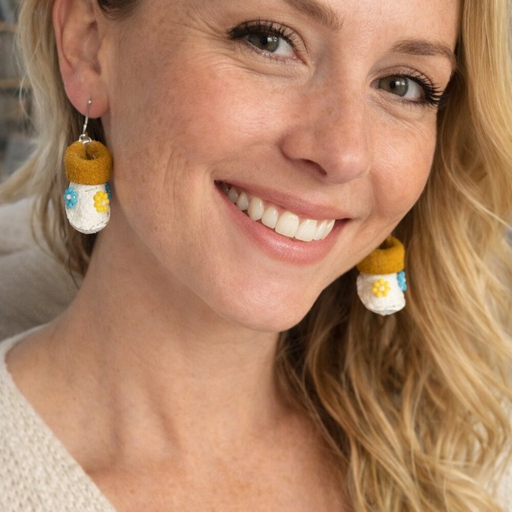 Little moccasin earrings